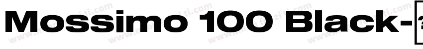Mossimo 100 Black字体转换